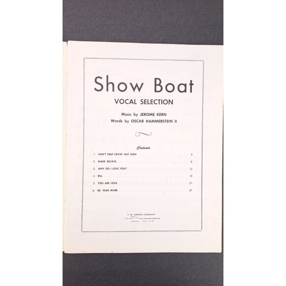 Vintage Vocal Selection Show Boat Sheet Music Book Songbook Musical Ava Gardner - Picture 5 of 13
